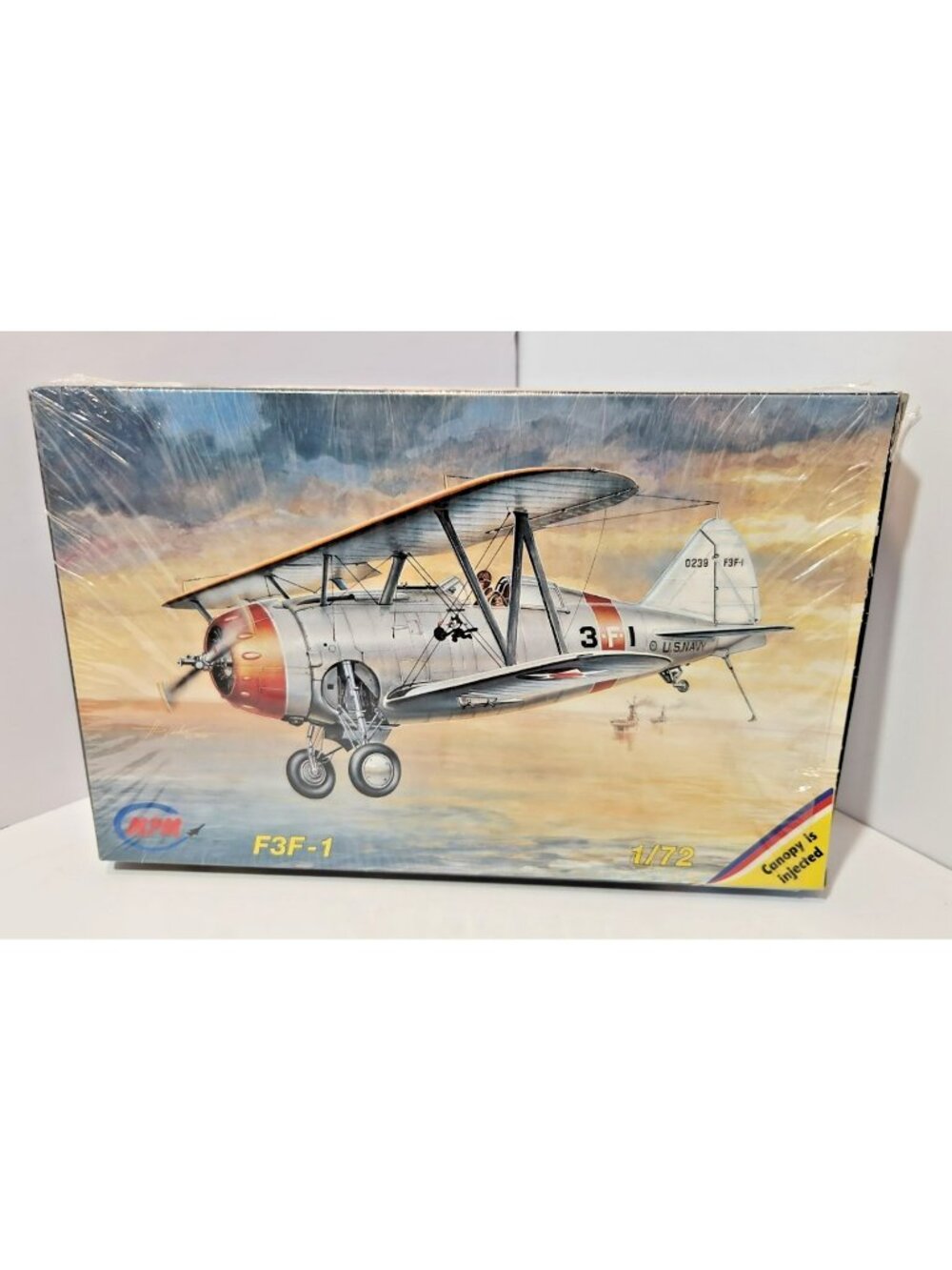 MPM F3F-1 Grumman Biplane Fighter Model Kit Sealed Contents Limited No. 72077